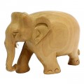 Brown Solid Wooden Elephant Showpiece